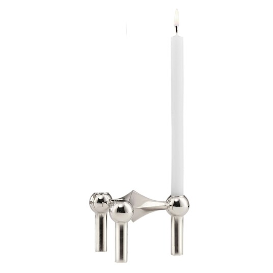 Stoff Nagel Stoff Nagel Candlestick Chrome + Candles 12 pack