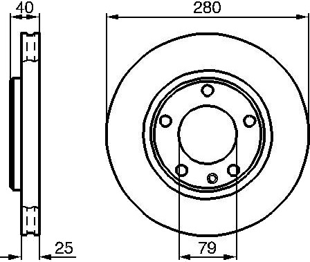 BOSCH 0 986 478 890 Bremseskive