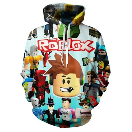 ROBLOX hettejakke for gutter lang ermet med hette D D 120cm ROBLOX hettejakke for gutter lang ermet med hette D D 120cm