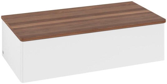 Villeroy & Boch Villeroy & Boch Antao Sideskap 100x50x26,8 cm u/lys Hvit Matt/Valnøtt
