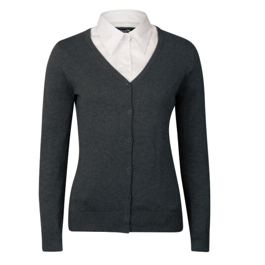 Tracker 3088 Lady Pima Cotton Cardigan Charcoal 1 stk STK-308810 Charcoal XL Tracker 3088 Lady Pima Cotton Cardigan Charcoal 1 stk STK-308810 Charcoal XL