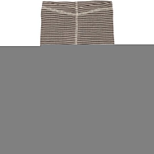 Petit Piao Coffee Bean/Dark Off White PPDante Leggings Merino Ull Striped 56
