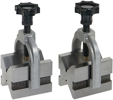 Format V Block 100x75x75mm 7 70mm Spännbygel Par Format V Block 100x75x75mm 7 70mm Spännbygel Par