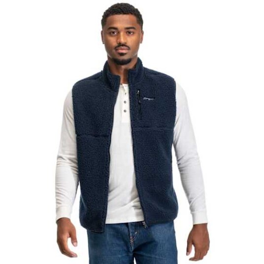 Bergans Lunnan Pile Fleece Vest Herre Navy Blue L