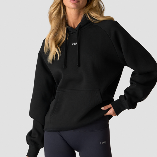 Icaniwill Everyday Hoodie Black Svart X small