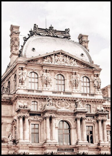 Pavillon Richelieu Palais du Louvre Paris Plakat Plakat / 40x50cm
