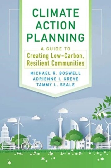 Climate Action Planning Av Michael R Boswell, Adrienne I Greve, Tammy L Seale