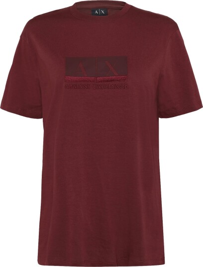 Armani Exchange T Shirt Burgundy S