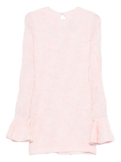 ROTATE Mesh Frill Mini Dress Kjole Lyserosa 36 ROTATE Mesh Frill Mini Dress Kjole Lyserosa 36