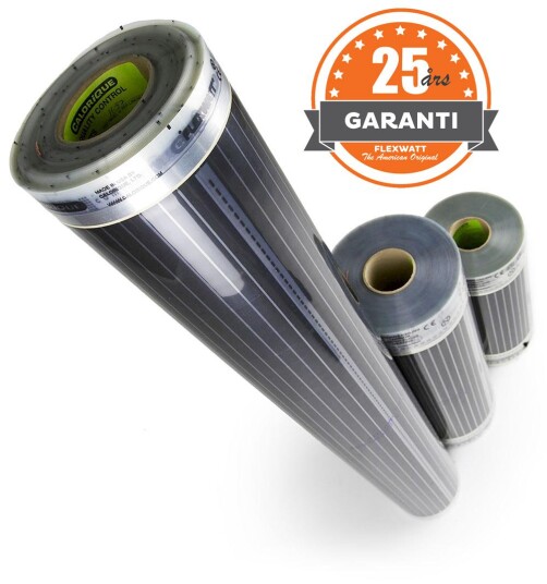 Varmecomfort Flexwatt Varmefolie 140cm 60w/m² Varmecomfort Flexwatt Varmefolie 140cm 60w/m²