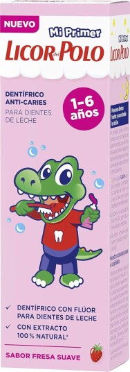 Xylitol Barnetannkrem LICOR del Polo Kids 0-6 År Strawberry 50 ml