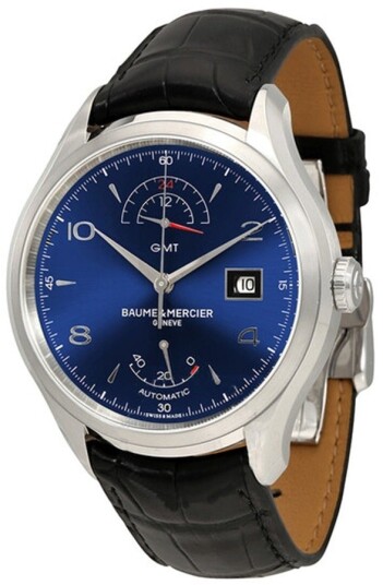Baume & Mercier Herreklokke M0A10316 Clifton Blå/Lær Ø43 mm