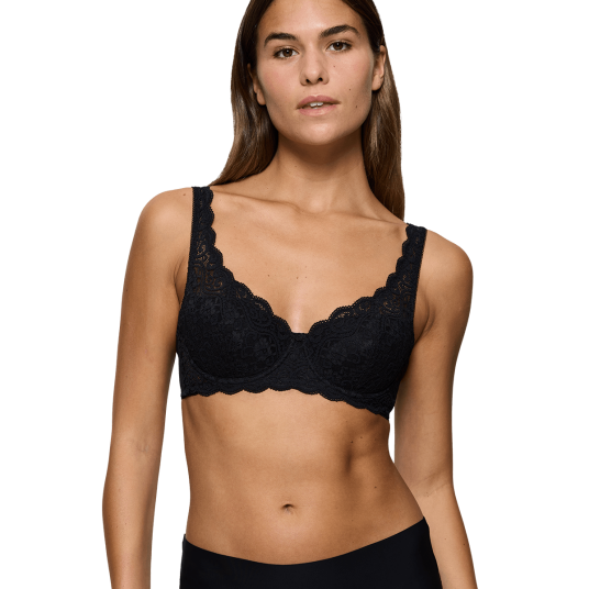 Triumph BH Amourette Wired Bra With Lace Svart A 75 Dame