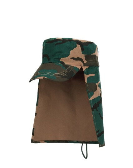 Fostex Field Cap med nakketrekk Grønn, Brun Fostex Field Cap med nakketrekk Grønn, Brun