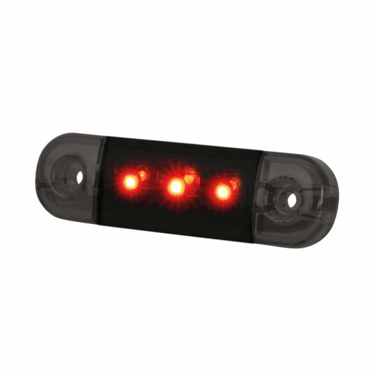 Sidemarkeringslys Strands Dark Knight 3 LED Farge: Rød