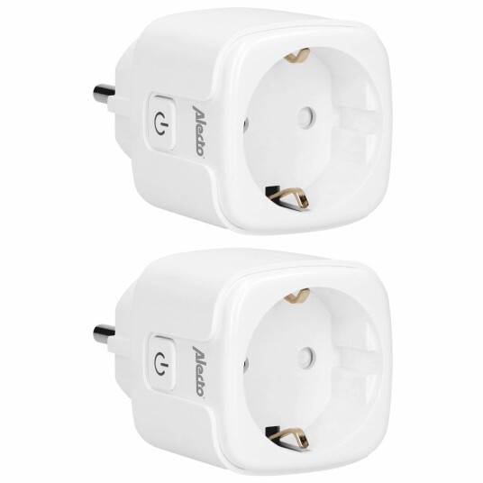 Alecto Smart Wi Fi plugg 16A med energimåler 2 pk Alecto Smart Wi Fi plugg 16A med energimåler 2 pk