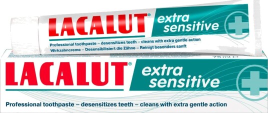 LACALUT Sensitive Plus 75 ml. - Tannkrem til følsomme tenner og utsatte tannhalser