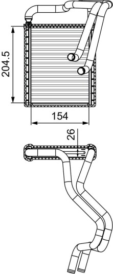 Varmeapparat register VALEO 812430