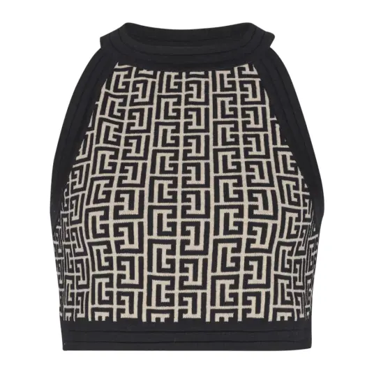 Balmain Dame Topper Svart S Balmain Dame Topper Svart S