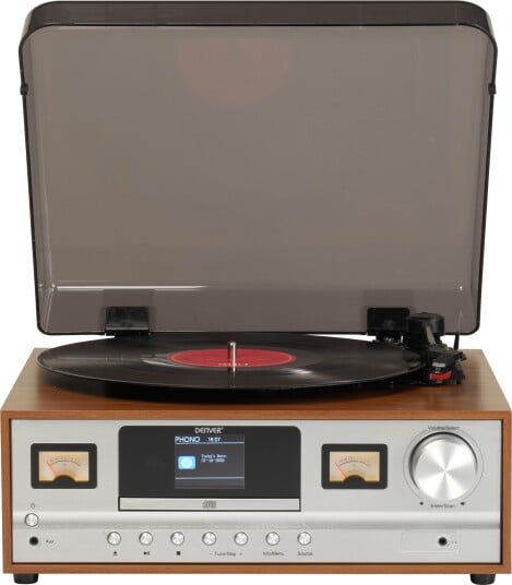Denver MRD-52 Musikksenter med platespiller Lys trefinish