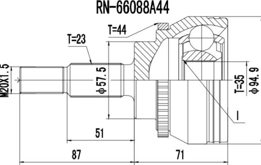 PROCARO 77-RE-090 Drivledd