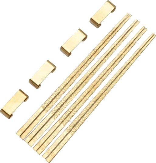 Thor Kito Chopsticks spisepinner 4 pakning Messing