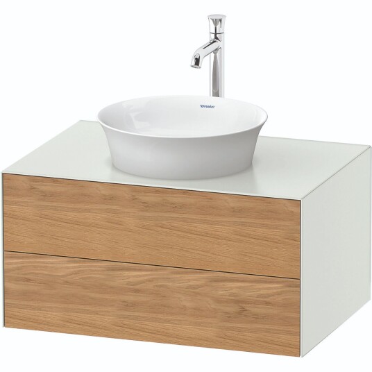 Duravit White Tulip Servantskap 2 skuf. 80x55x40,8 cm Eik/Hvit Matt