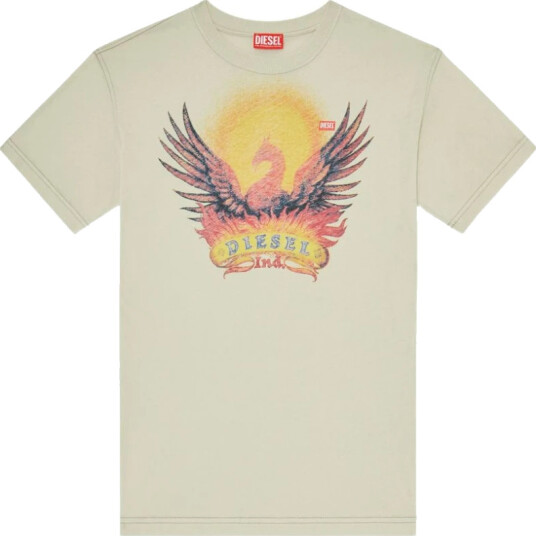 Diesel Herre Topper Hvit 3XL,