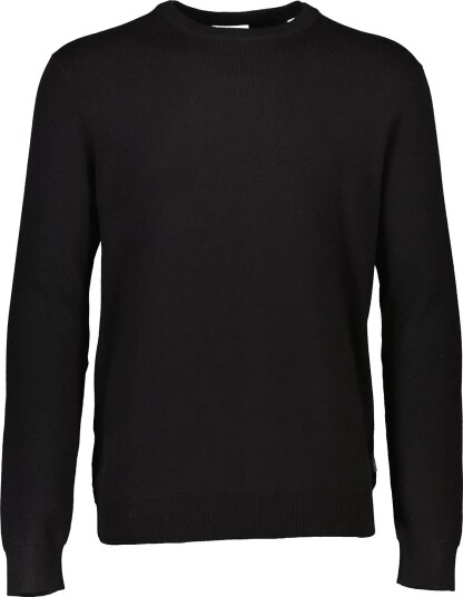 Lindbergh Ecovero O Neck Knit   Black   XL