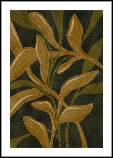 Earthen Foliage Poster Plakat / 30x40cm