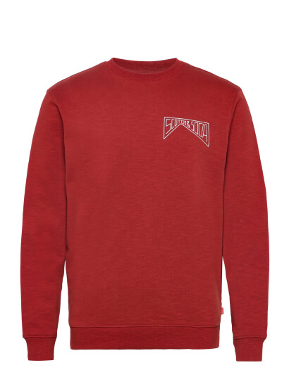 Scotch & Soda Left Chest Logo Sweatshirt - Red - XXL