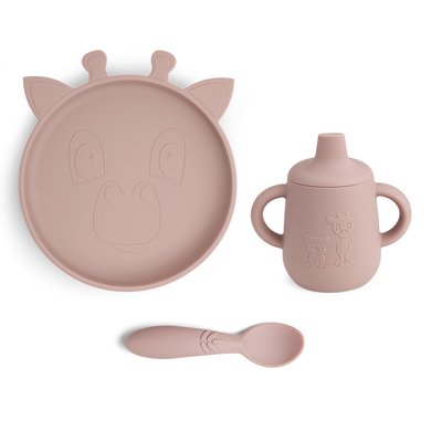 nuuroo Servisesett Elke Giraffe sett med 3 stk. Woodrose