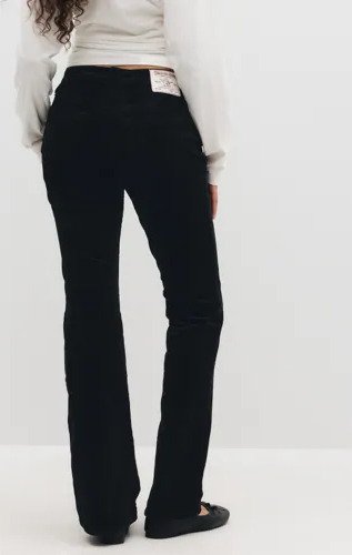 True Religion Svart Baby Cord Becca Mr Bootcut
