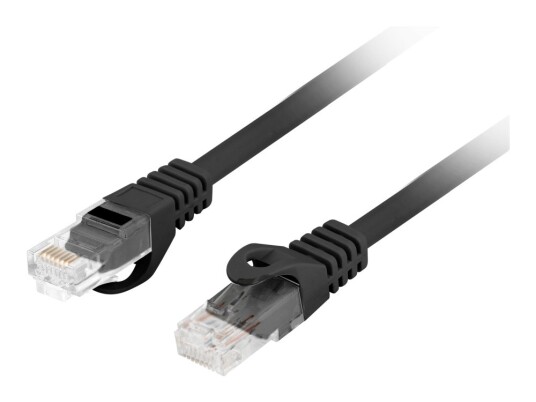 Lanberg Koblingskabel Rj-45 Hann Til Rj-45 Hann 2 M 5.4 Mm Utp Cat 6 Uten Hindringer Formstøpt Svart Antall Per Pakke: 20
