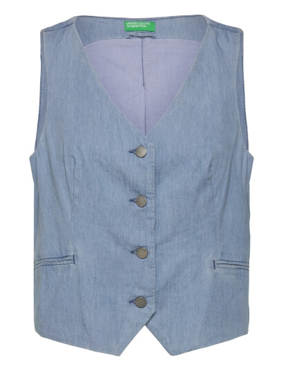 United Colors of Benetton Waistcoat - Blue - XS