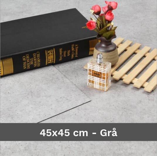Underlagspanel til produktfoto - Vinyl - 45x45 cm - Grå