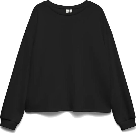 Vero Moda Vmlocca L/S Lace Sweatshirt Jrs Btq Black M