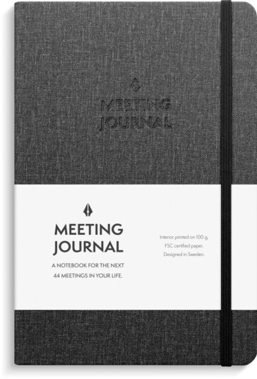 Notatbok Meeting Journal BURDE sort