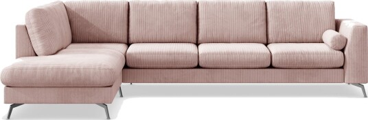Ocean Lyx 4 seters Venstrevendt L formet Sjeselongsofa i Manchester Rosa Ocean Lyx 4 seters Venstrevendt L formet Sjeselongsofa i Manchester Rosa
