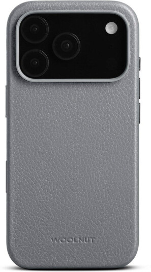 WOOLNUT iPhone 17 Pro Ekte Skinn Deksel MagSafe Kompatibel Grå WOOLNUT iPhone 17 Pro Ekte Skinn Deksel MagSafe Kompatibel Grå