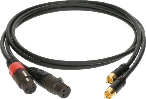 Klotz Xlr Til Rca Cinch-Kabel 0,6 M Svart Klotz Xlr Til Rca Cinch-Kabel 0,6 M Svart
