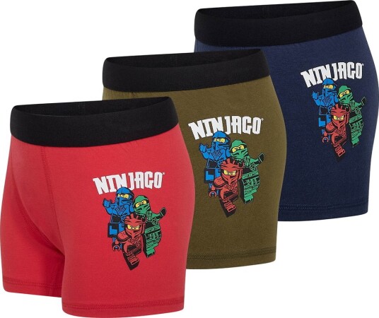 LEGO® Wear Ninjago Boxershorts   3 pack   LwaGan   Blå/Rød/Grønn   LEGO® Wear   2 år (92)   Boxershorts