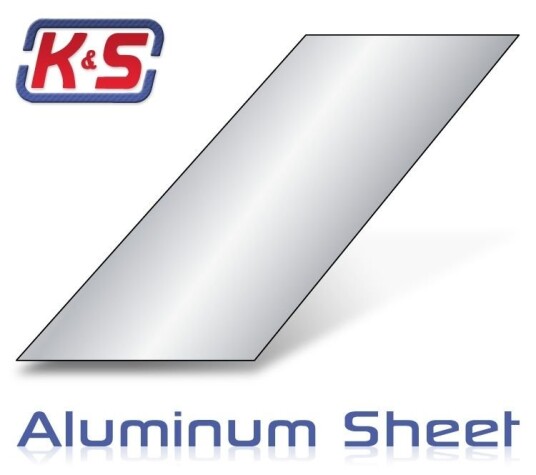 K&S #256 - Aluminum Sheet 0.8x100x250mm 1 stk