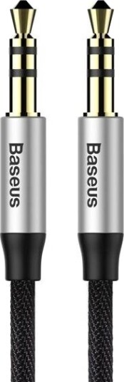 Baseus Yiven M30 3.5mm Lydkabel 1m Svart/Sølv