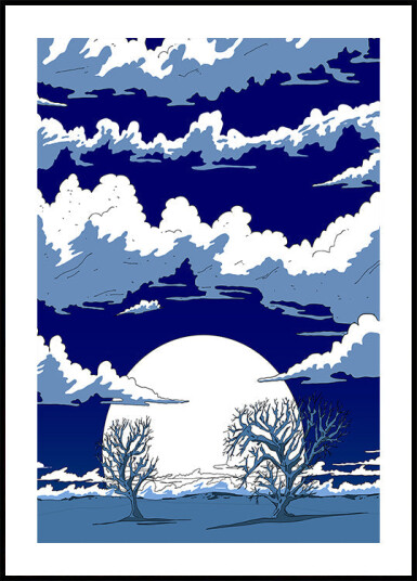 Winter Landscape Plakat Plakat / 30x40cm