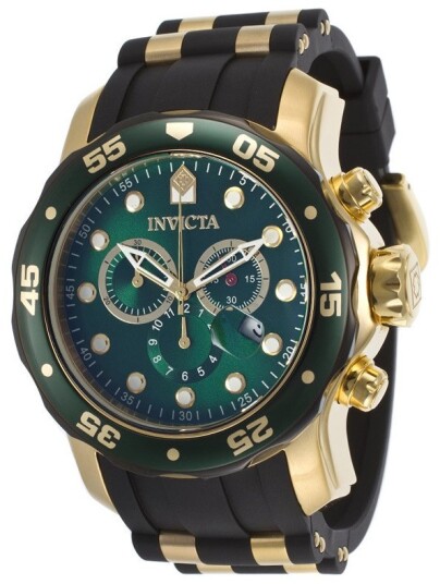 Invicta Herreklokke 17886 Pro Diver Grønn/Gulltonet stål Ø48 mm Invicta Herreklokke 17886 Pro Diver Grønn/Gulltonet stål Ø48 mm