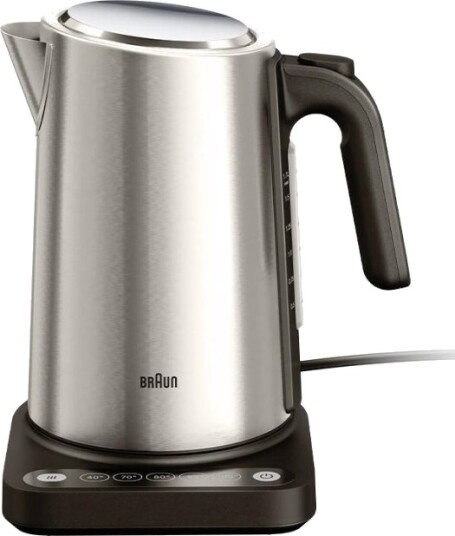 Braun Wk 5205 Bk 1,7 L 2200 W Sort Rustfrit Stål Rustfrit Stål Justerbar Termostat Vandmåler Braun Wk 5205 Bk 1,7 L 2200 W Sort Rustfrit Stål Rustfrit Stål Justerbar Termostat Vandmåler