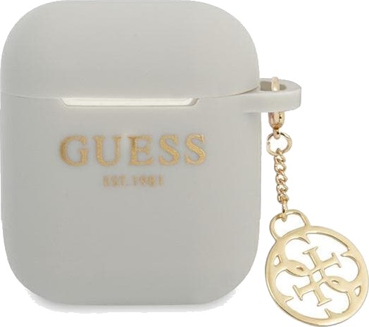 Guess Beskyttelsesetui I Silikon Til Airpods - 4G Collection - Grå
