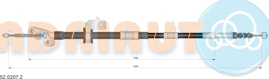 Tautrekk håndbremse ADRIAUTO 52.0207.2