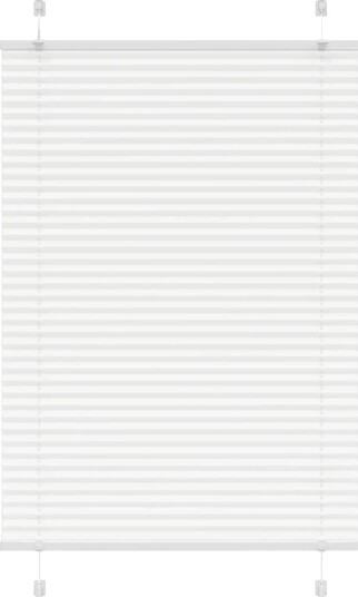 plisségardin Hvit 85x150 cm Stoff Bredde 84,4 Polyester